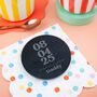 'The Day You Became My Daddy' Personalised Slate Coaster, thumbnail 1 of 2