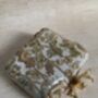 Gold Embroidered Square Handcrafted Clutch Bag, thumbnail 2 of 10