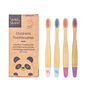 Children's Bamboo Toothbrush Four Pack, thumbnail 2 of 8