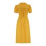 Peggy Dress In Mustard 1940s Vintage Style, thumbnail 2 of 3
