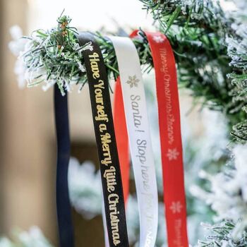 Red And Silver Ski Lift Christmas Bauble, 4 of 5