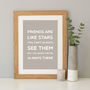 'Friends Are Like Stars' Quote Print, thumbnail 2 of 12