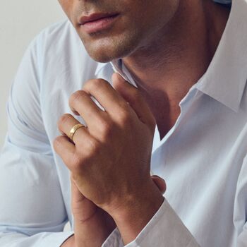 Classic 9ct Yellow Gold D Shape Wedding Band Ring 5mm, 2 of 5