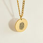 Fingerprint Disc Necklace, thumbnail 4 of 9