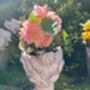 Ladies Head Planter 21cm Stone Effect Bust Flowerpot, thumbnail 7 of 9