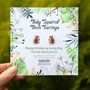 Happy Birthday Personalised Wildlife Tiny Stud Earrings, thumbnail 2 of 11