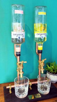 Personalised Double Copper Pipe Drink Dispenser, 3 of 6