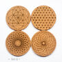 Geometric Cork Coaster Set, thumbnail 9 of 9
