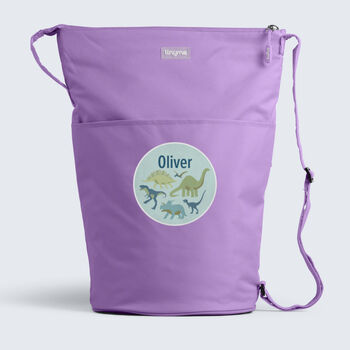 Personalised Dinosaurs Design Kids Swim Bag, 9 of 11