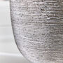 Mesiac Rippled Grey Plant Pot, thumbnail 4 of 4