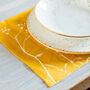 Hedgerow Flowers Linen Placemats Set Of Two, thumbnail 2 of 4