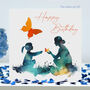 Butterfly Birthday Special Relationship Family Card, thumbnail 1 of 12