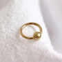 9ct Solid Gold Cz Ball Closure Helix Nose Ring, thumbnail 2 of 6