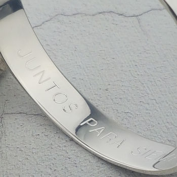 Exclusive Men's Personalised Silver Bangle, 4 of 8