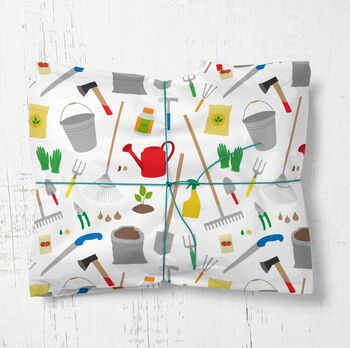 Garden Tools Wrapping Paper Roll Or Folded, 2 of 3