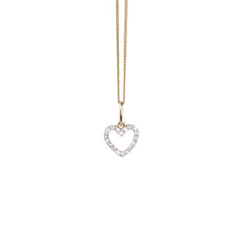 Gold And Diamond Love Heart Necklaces, 5 of 10