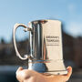 Personalised Stainless Steel Tankard For Beer, thumbnail 2 of 4
