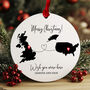 Long Distance Friendship Personalised Bauble, thumbnail 1 of 2