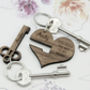 'You Hold The Key To My Heart' Keyring, thumbnail 1 of 3