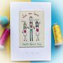 Personalised Embroidered Father's Day Card, thumbnail 4 of 12