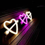 Cupid's Heart LED Neon Night Light, thumbnail 8 of 8
