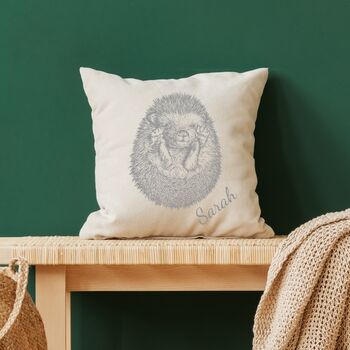 Personalised Hedgehog Cushion, 2 of 2