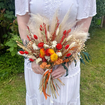 Burnt Orange Pampas Grass Arrangement, 2 of 7