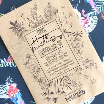Mother's Day Gift Personalised Wildflower Seed Packet, 6 of 6
