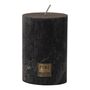 Charcoal Black Pillar Candle, thumbnail 2 of 4