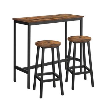 Bar Table Set With Stools Dining Set, 5 of 5