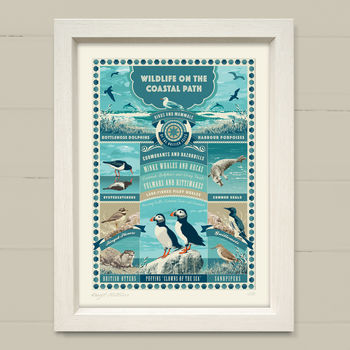 ‘British Coastal Wildlife Art Print’ Coastal Gift, 2 of 7