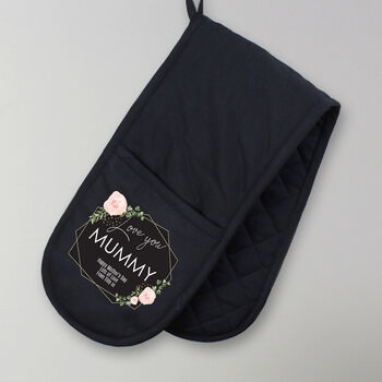 Personalised Oven Gloves Mothers Day Gift, 2 of 2