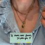 Personalised Handwriting T Bar Necklace With Rope Chain, thumbnail 2 of 5