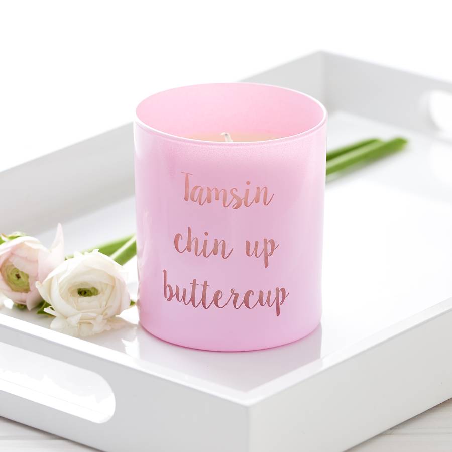 Personalised Glow Through Send A Message Candle By Lily Belle