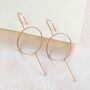 Sterling Silver Statement Circle Ear Climber Earrings, thumbnail 4 of 5