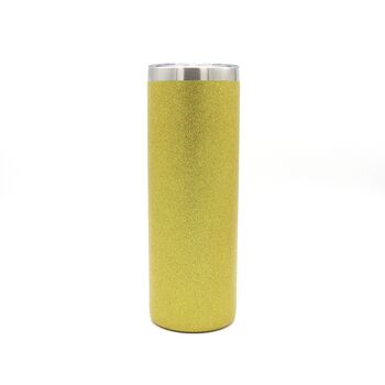 Stainless Steel Double Wall Glitter Skinny Tumbler, 4 of 8