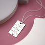 Important Dates Necklace In Sterling Silver, thumbnail 7 of 9