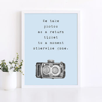 Photography Quote Print, 5 of 9