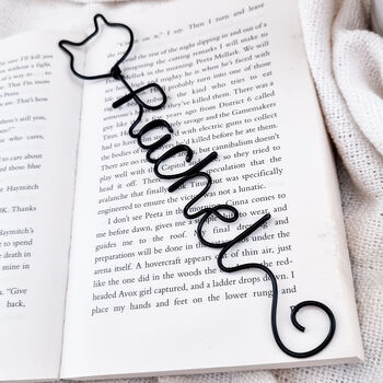 Personalised Cat Name Bookmark, 3 of 6