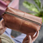 Personalised Initials Leather Wash Bag, thumbnail 2 of 12