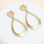 Gold Hoop Earrings, Gold Plated, thumbnail 7 of 7