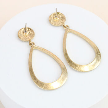 Gold Hoop Earrings, Gold Plated, 7 of 7