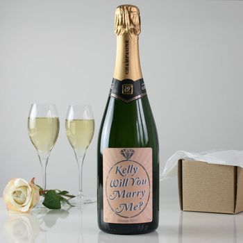 Personalised Proposal Champagne 'Will You Marry Me?', 6 of 7