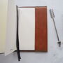 Monogrammed A5 Leather Journal Cover, thumbnail 2 of 6