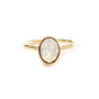 Swarovski Crystal Oval Ring In Brass, thumbnail 3 of 8