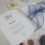 Luxury 50th Anniversary Card Personalised Wedding Anniversary Gift Husband And Wife, thumbnail 4 of 9