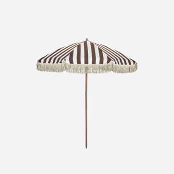 Stripe Garden Parasol Golden Brown, 2 of 6