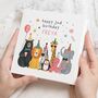 Personalised 2nd Birthday Safari Card For Daughter, thumbnail 1 of 7