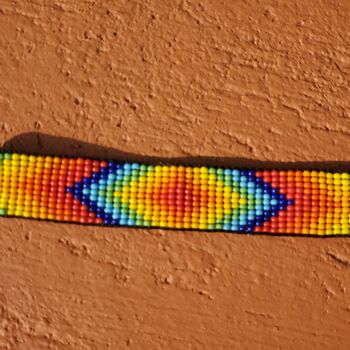 Vibrant Rainbow Beaded Bracelet – Handmade And Adjustable, 2 of 3