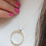 Personalised Large Handmade Circle Necklace, thumbnail 7 of 9